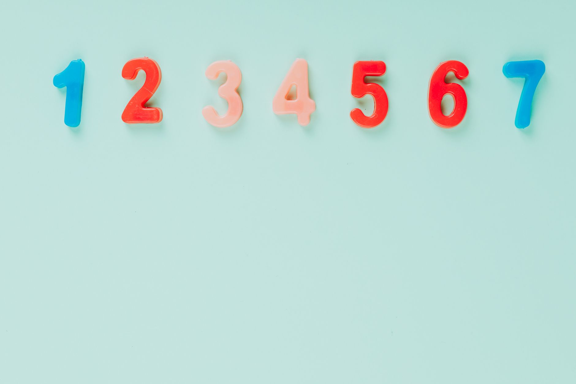 plastic numbers to learn from for kids